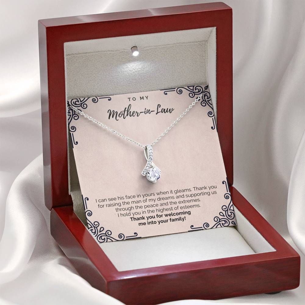 To My Mother-in-Law - Thank You - Necklace
