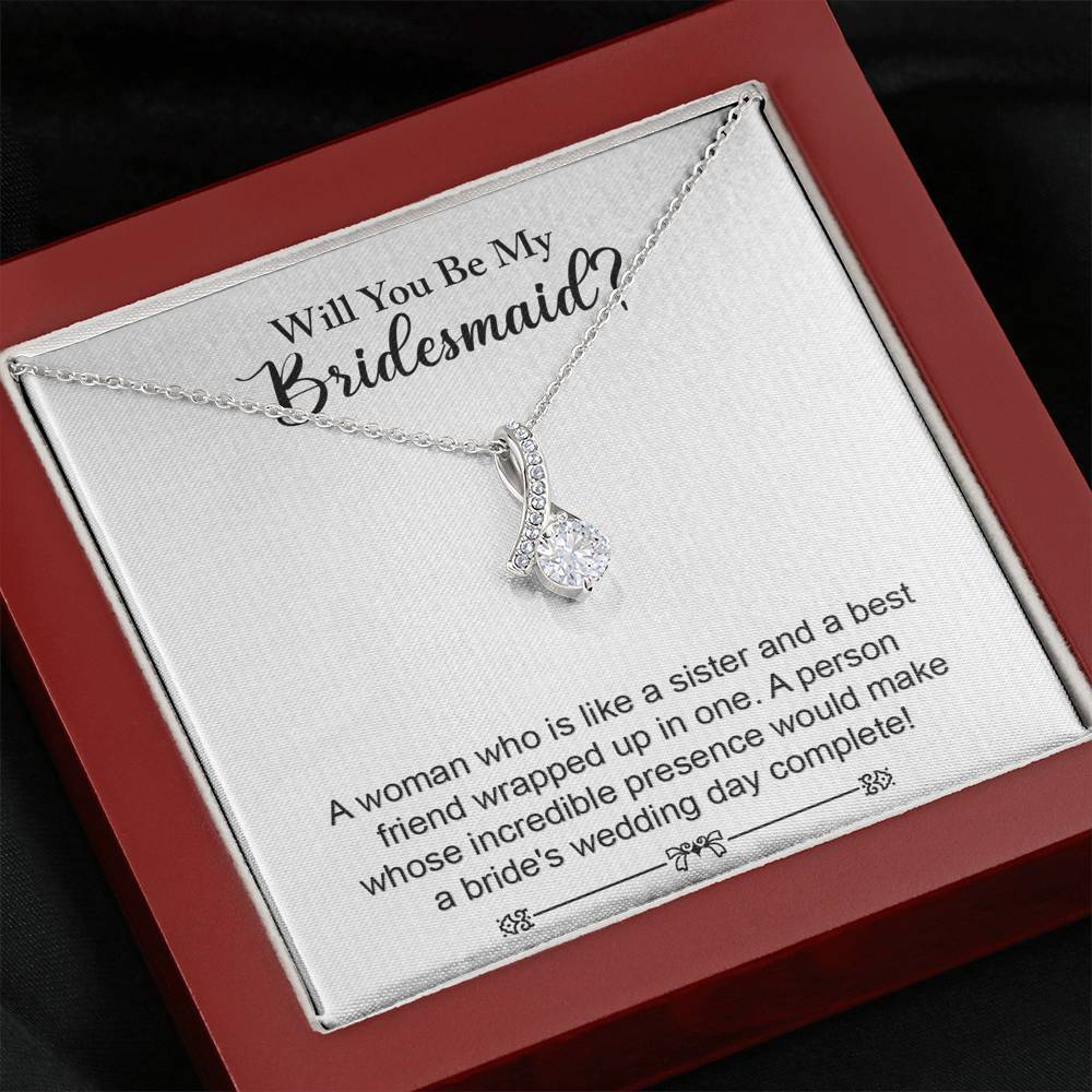 Bridesmaid, A Woman Who is Like a Sister, Alluring Necklace