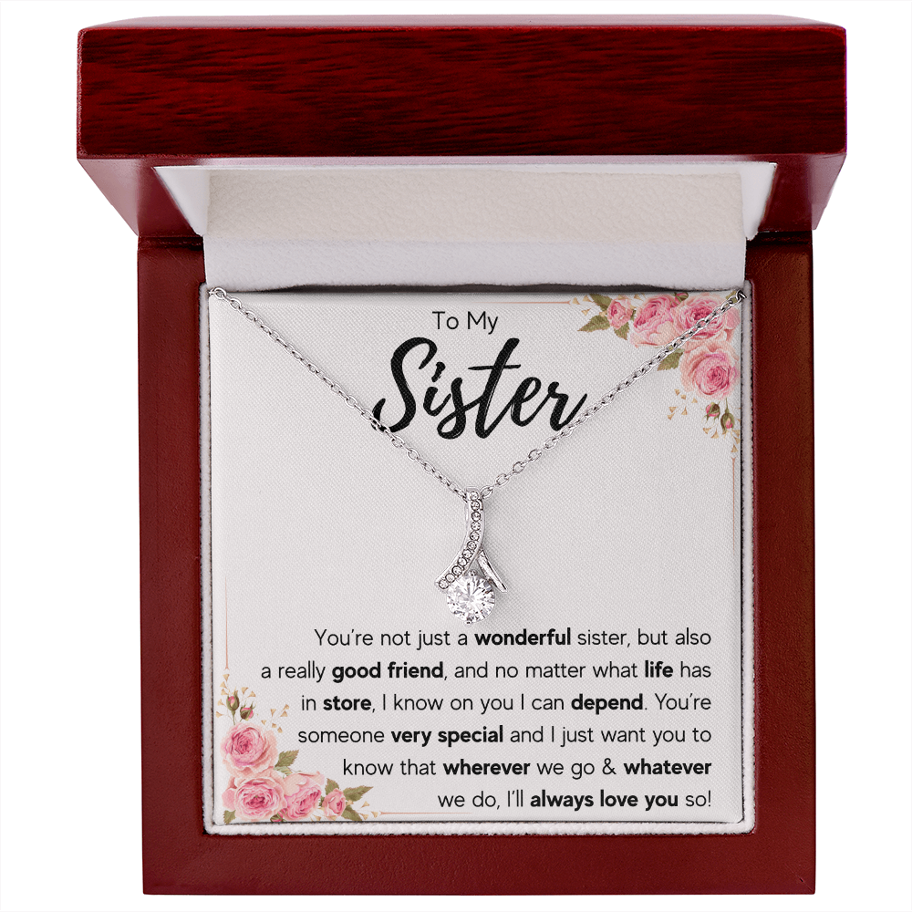 TO MY SISTER LOVE YOU SO ALLURING NECKLACE GIFT SET