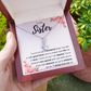 TO MY SISTER LOVE YOU SO ALLURING NECKLACE GIFT SET