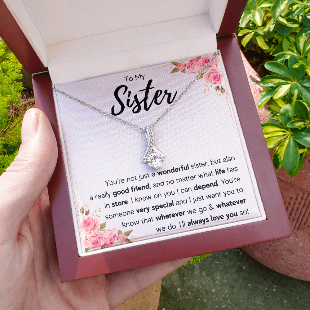 TO MY SISTER LOVE YOU SO ALLURING NECKLACE GIFT SET