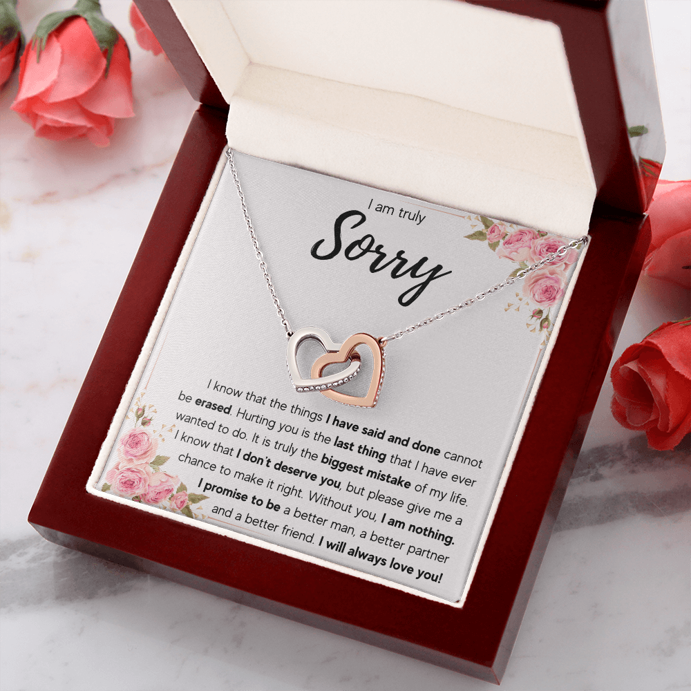 I'M SORRY MISTAKE INTERLOCKING NECKLACE GIFT SET
