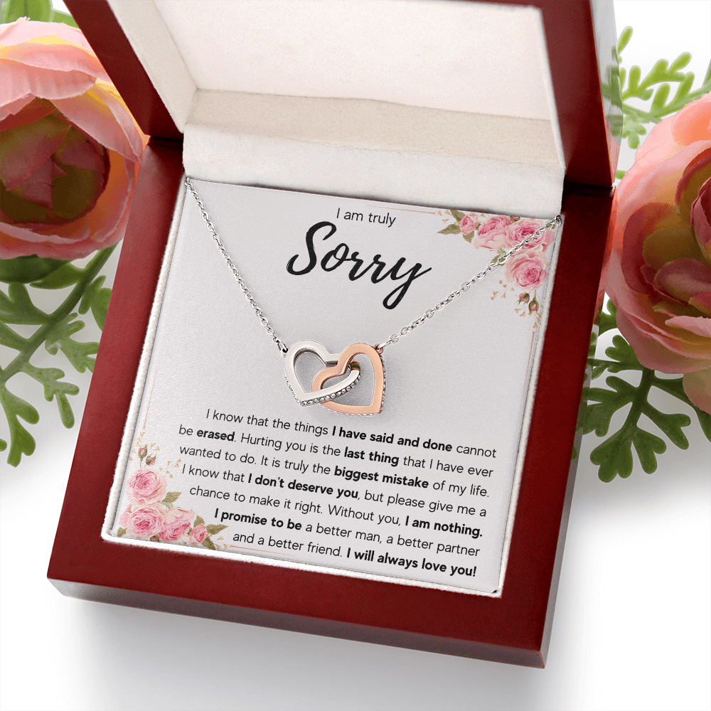 I'M SORRY MISTAKE INTERLOCKING NECKLACE GIFT SET