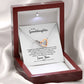 Granddaughter, I Hugged This Little Pendant, Interlocking Hearts Necklace