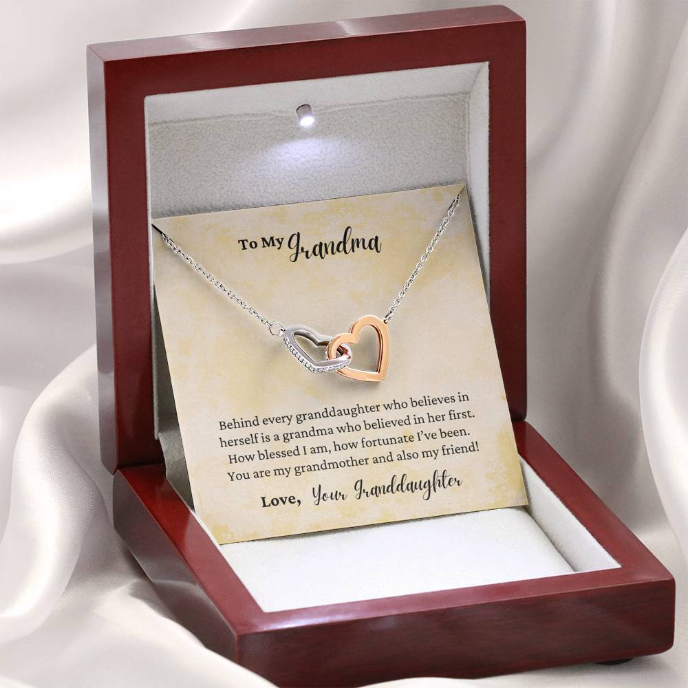 To My Grandmother - Grandmother and Also My Friend - Necklace