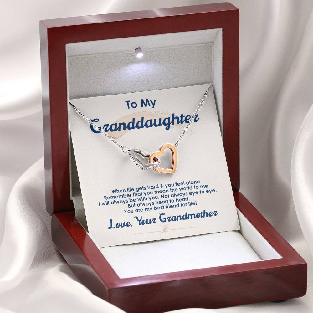 To My Granddaughter - The World To Me - Necklace