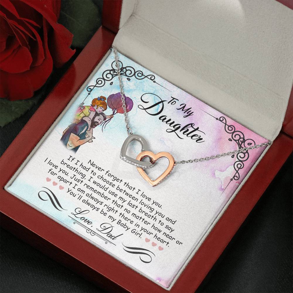 My Baby Girl - Interlocking Heart Necklace