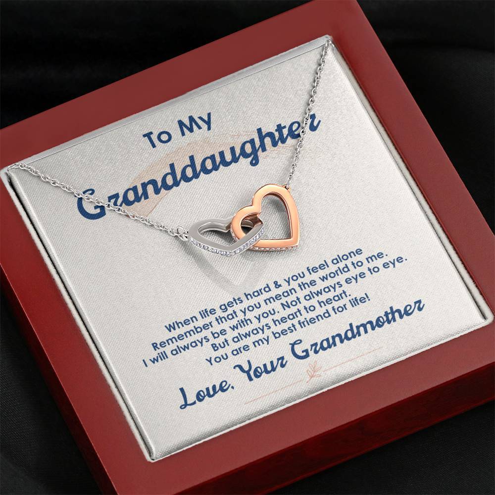 To My Granddaughter - The World To Me - Necklace
