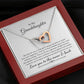 Granddaughter, My Wish, Interlocking Hearts Necklace