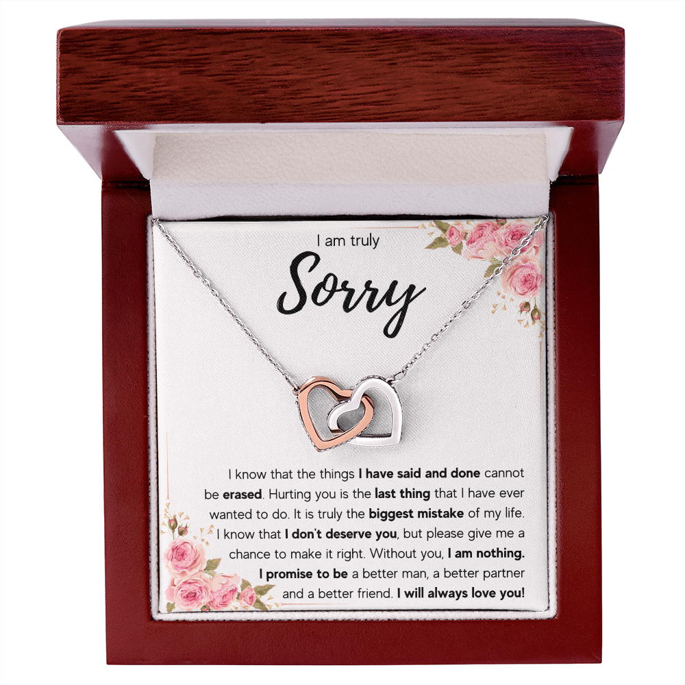 I'M SORRY MISTAKE INTERLOCKING NECKLACE GIFT SET