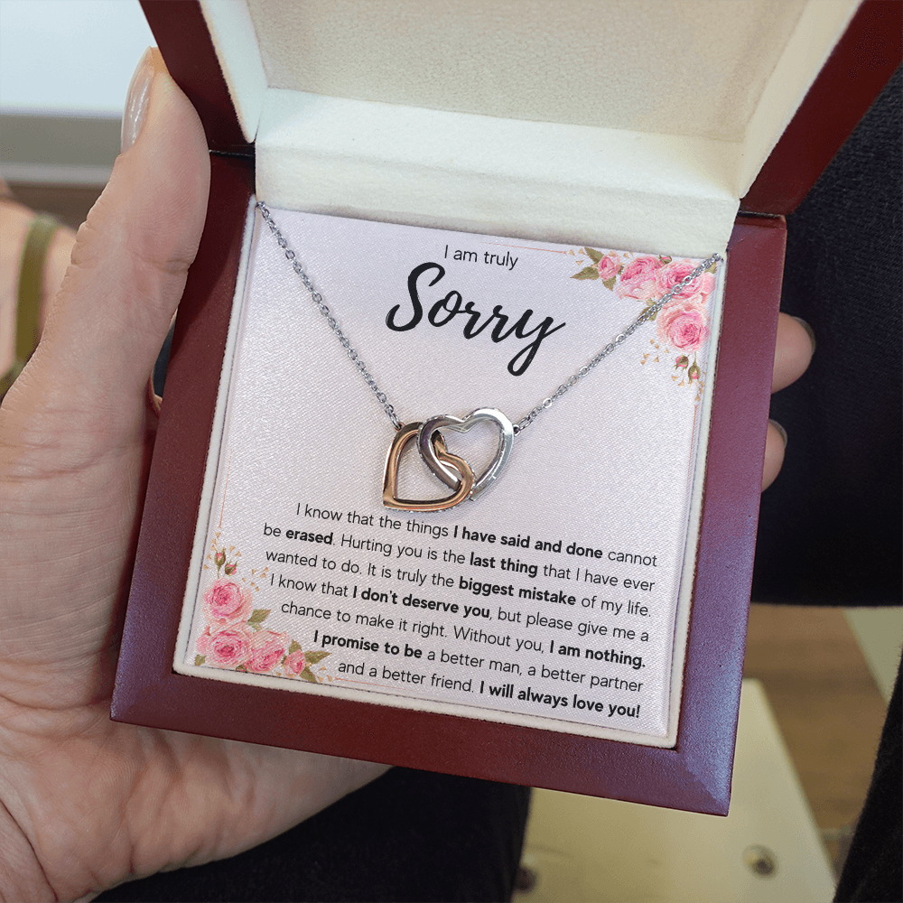 I'M SORRY MISTAKE INTERLOCKING NECKLACE GIFT SET