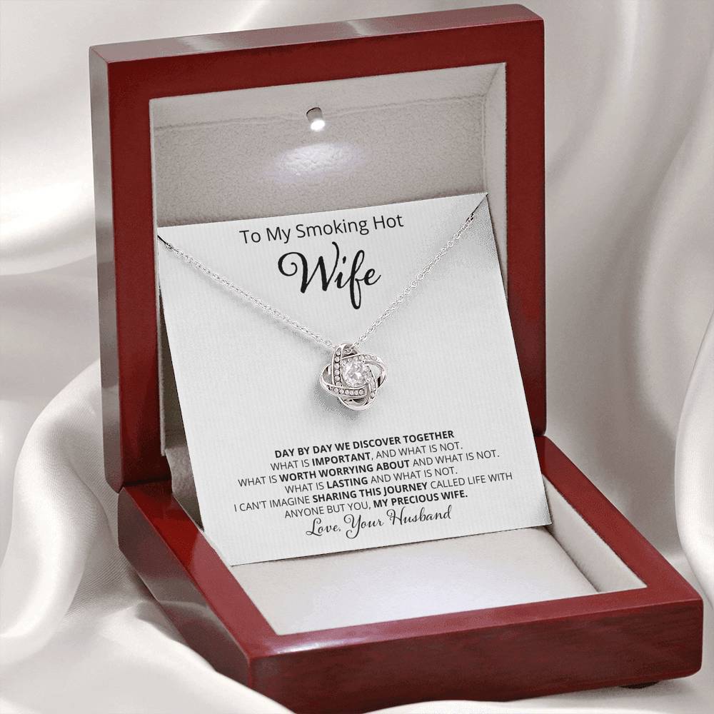 Wife, Day By Day, Love Knot Necklace