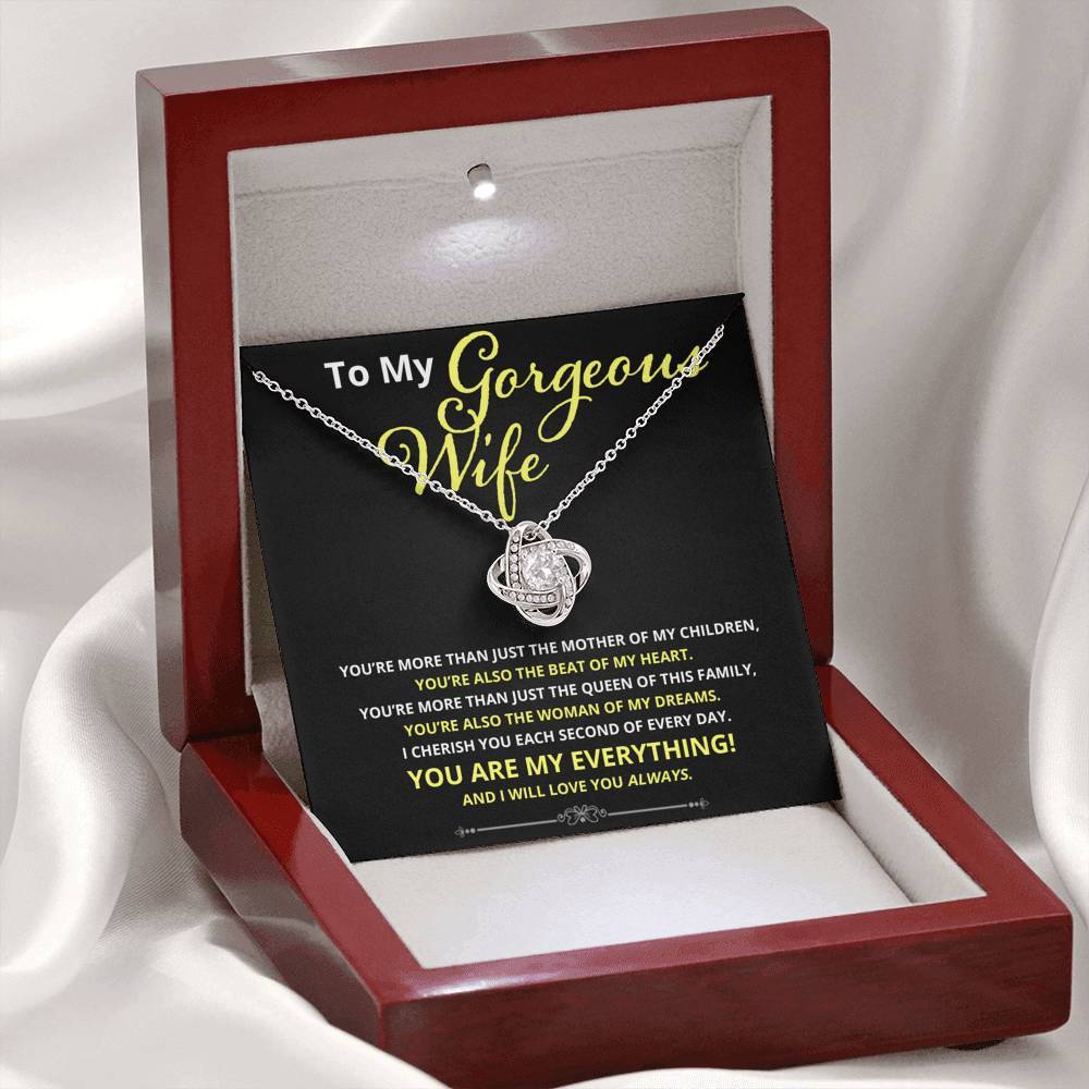 Wife, More Than Just, Love Knot Necklace