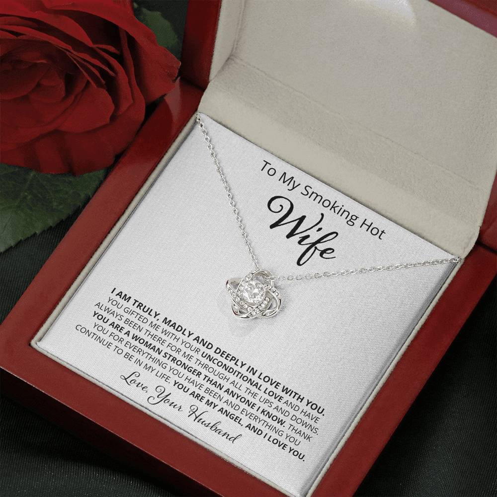 Wife, I Am Truly Madly and Deeply, Love Knot Necklace