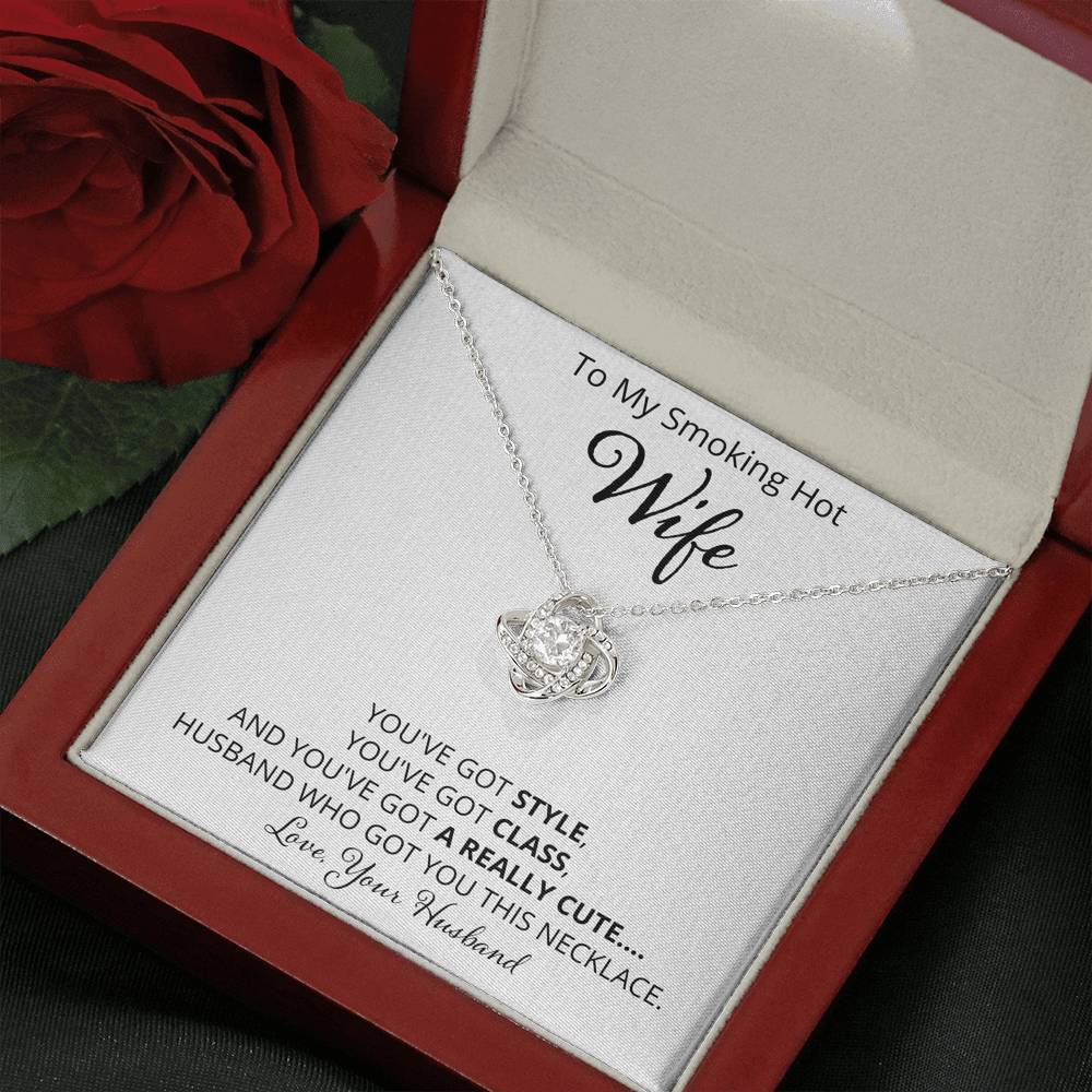 Wife, Style Class Really Cute, Love Knot Necklace