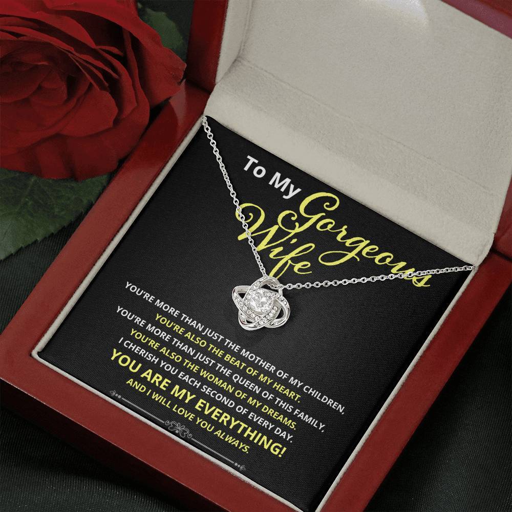 Wife, More Than Just, Love Knot Necklace