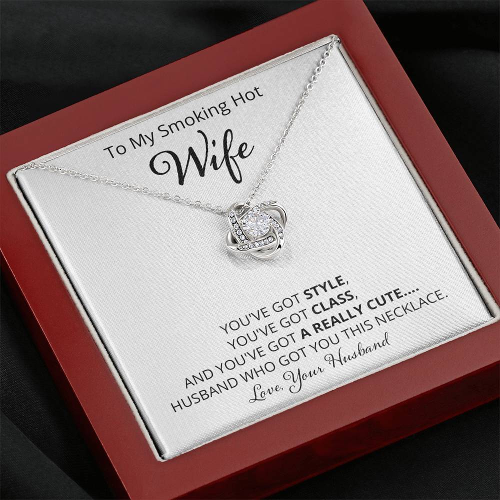 Wife, Style Class Really Cute, Love Knot Necklace
