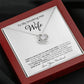 Wife, There is a Space for You, Love Knot Necklace