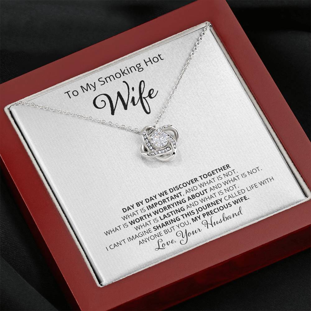 Wife, Day By Day, Love Knot Necklace