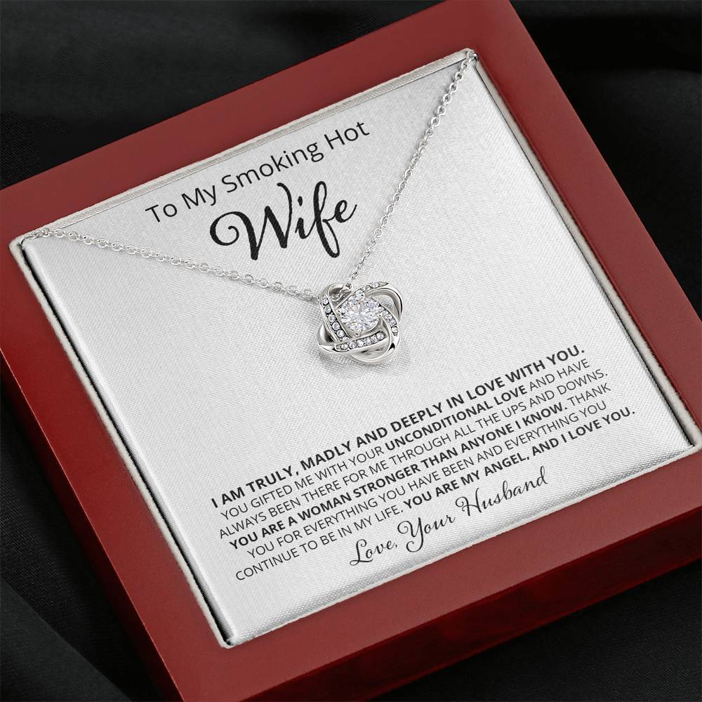 Wife, I Am Truly Madly and Deeply, Love Knot Necklace