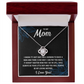 TO MY MOM LITTLE BOY BLACK LOVE KNOT NECKLACE GIFT SET