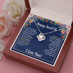SWEET 16 WRAPPED LOVE KNOT NECKLACE GIFT SET