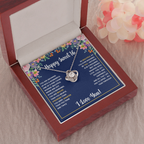 SWEET 16 WRAPPED LOVE KNOT NECKLACE GIFT SET