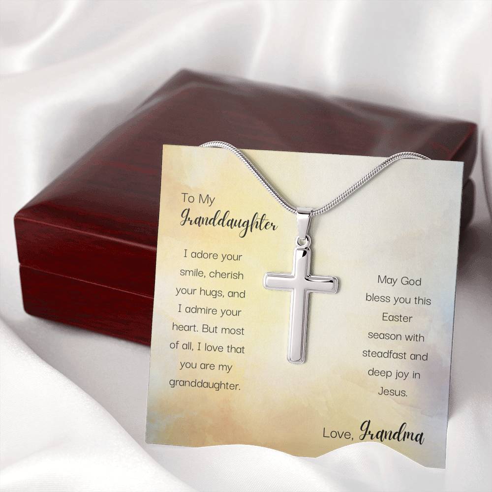 To My Granddaughter - Bless You This Easter - Necklace