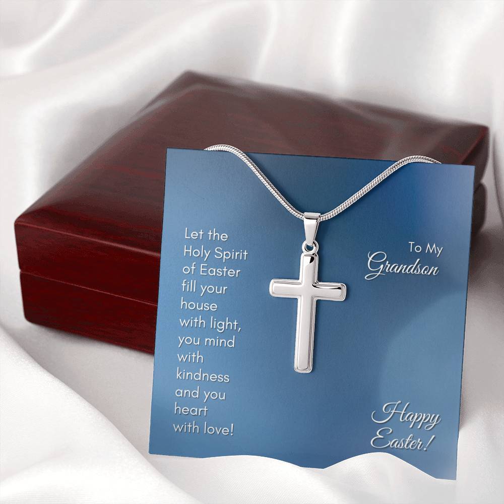 To My Grandson - Fill your Heart With Love - Necklace