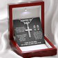 STEPPED UP DAD CROSS NECKLACE GIFT SET
