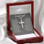 TO MY MAN ALL MY LASTS CROSS NECKLACE GIFT SET