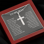 TO MY MAN ALL MY LASTS CROSS NECKLACE GIFT SET