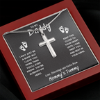 TO MY DADDY HERO CROSS NECKLACE GIFT SET