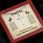 DADDY BUMP CROSS NECKLACE GIFT SET