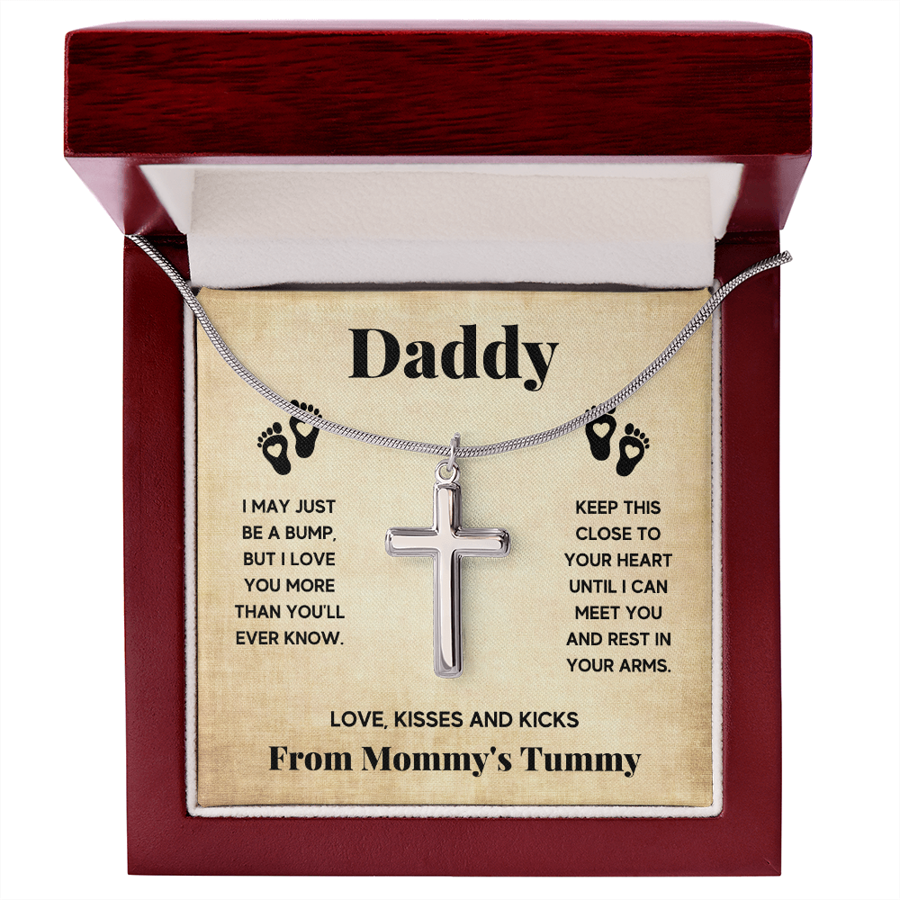 DADDY BUMP CROSS NECKLACE GIFT SET