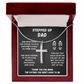STEPPED UP DAD CROSS NECKLACE GIFT SET