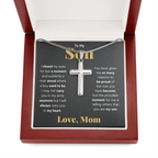 TO MY SON REASONS CROSS NECKLACE GIFT SET