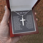 TO MY MAN ALL MY LASTS CROSS NECKLACE GIFT SET