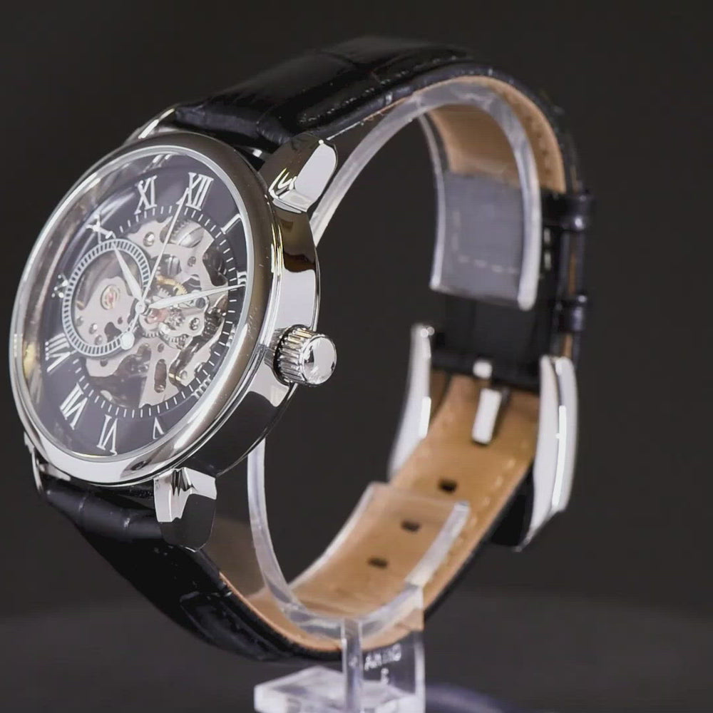 Bonus Dad - Stepdaughter - Heart Makes Family - Openwork Watch