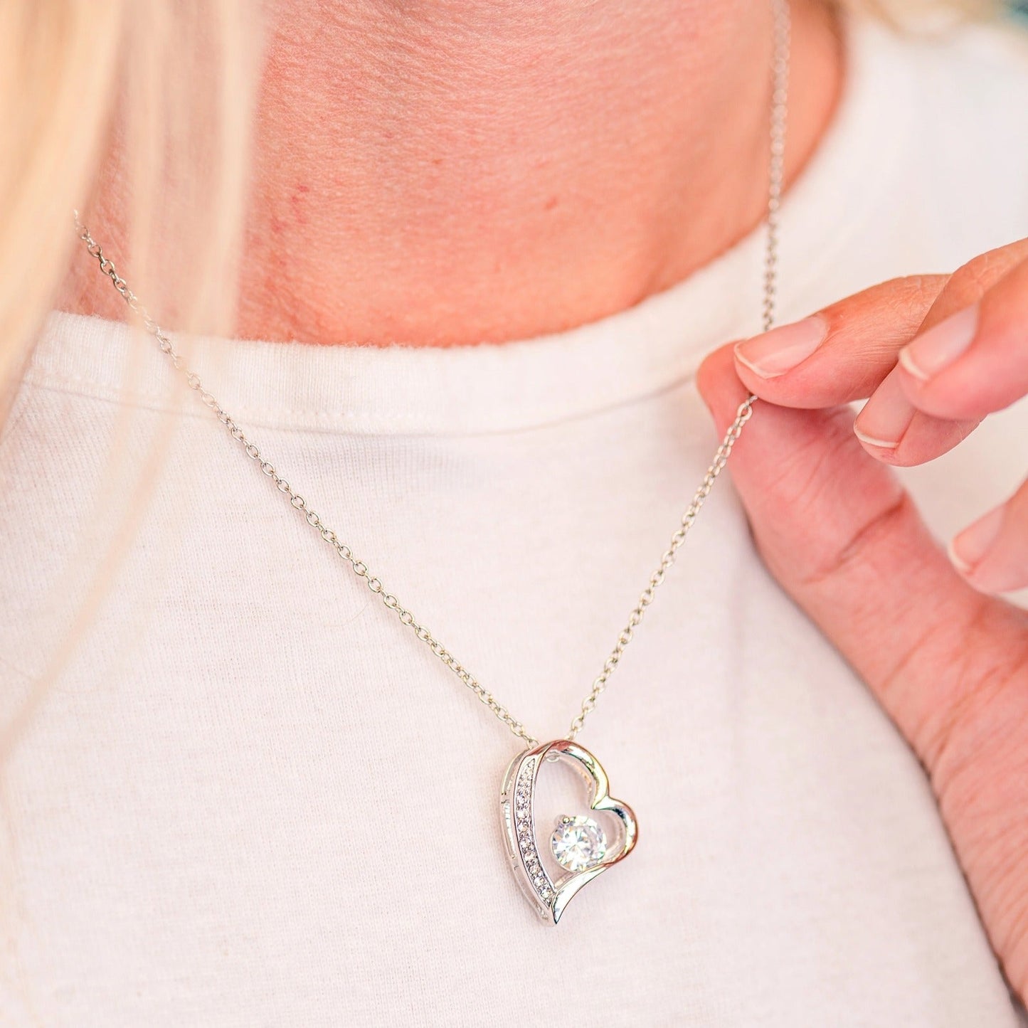 TO MY WIFE LAST EVERYTHING FOREVER LOVE NECKLACE GIFT SET
