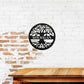 Metal Wall Art, Personalized, Family Name, Round Tree of Life
