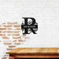 Metal Wall Art, Personalized, Monogram Family Name