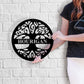 Metal Wall Art, Personalized, Family Name, Round Tree of Life